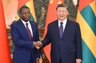 លោក Xi Jinping ប្រធានរដ្ឋចិនជួបពិភាក្សាជាមួយលោក Faure Essozimna Gnassingbéប្រធានក្រុមប្រឹក្សារដ្ឋមន្រ្តីនៃតូហ្គោ